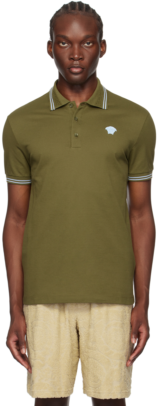 VERSACE GREEN MEDUSA POLO 