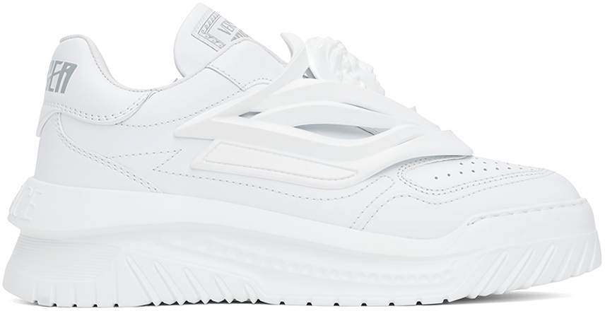 White Odissea Sneakers by Versace on Sale