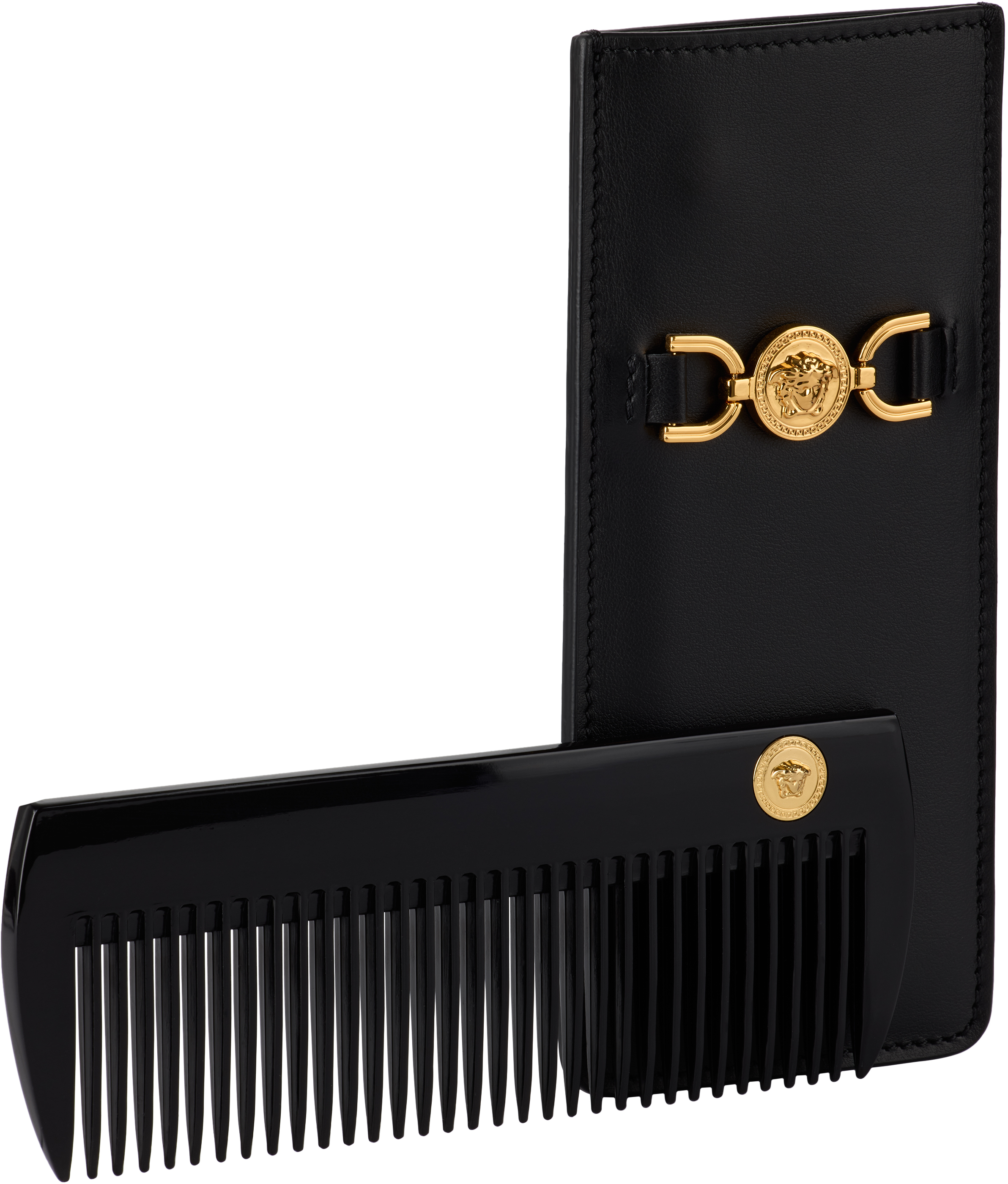 Versace Black Medusa '95 Hair Comb In 1b000-black