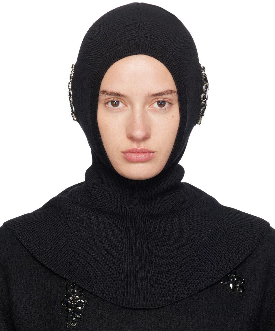 スカーフ Daisy Scarf - Simone Rocha - Wool - Black Daisy Scarf - Simone Rocha - Wool - Black