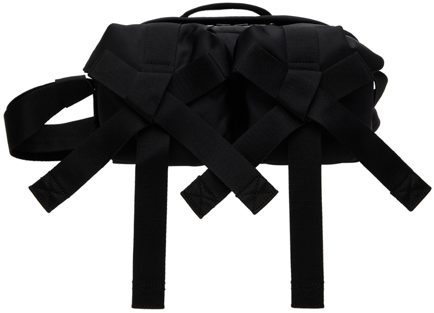 Shop Simone Rocha ブラック Classic Bow クロスボディバッグ In Black