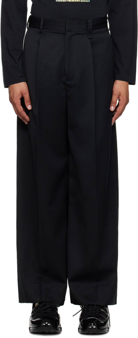 【関税込み】Simone Rocha ブラック Pressed Rose トラウザーズ Simone Rochaのブラック Pressed Rose トラウザーズがセール中