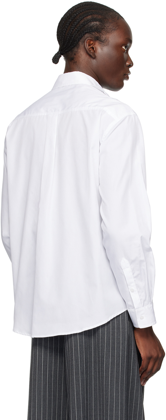 SIMONE ROCHA WHITE INVERTED SEAM SHIRT 