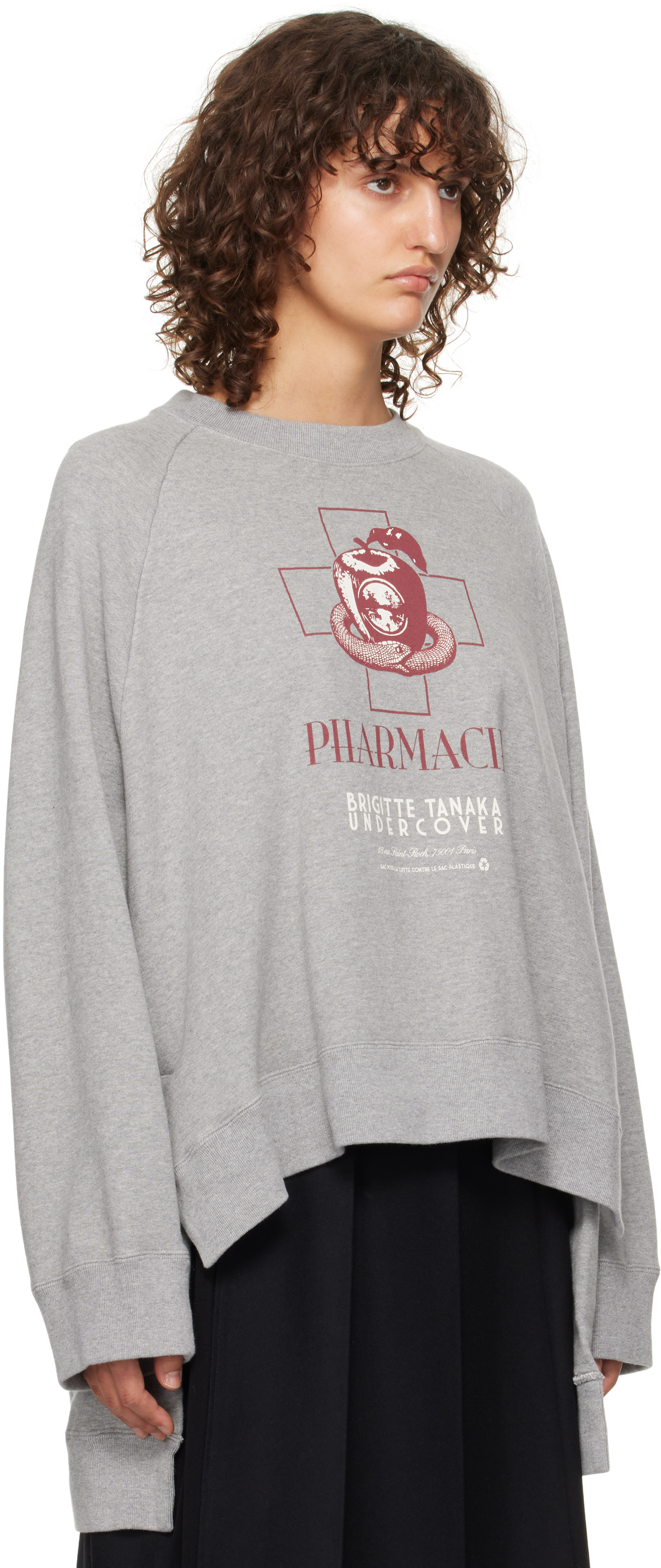 UNDERCOVER GRAY BRIGITTE TANAKA EDITION UC2D1895-1 SWEATSHIRT