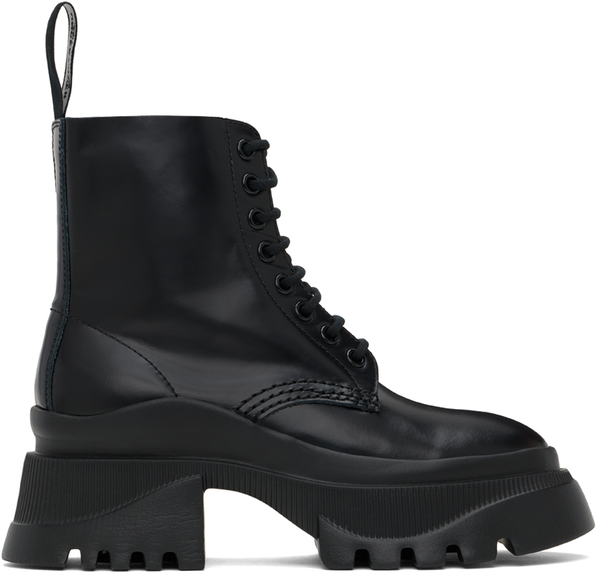 Shop Undercover Black Platform Ankle Boots