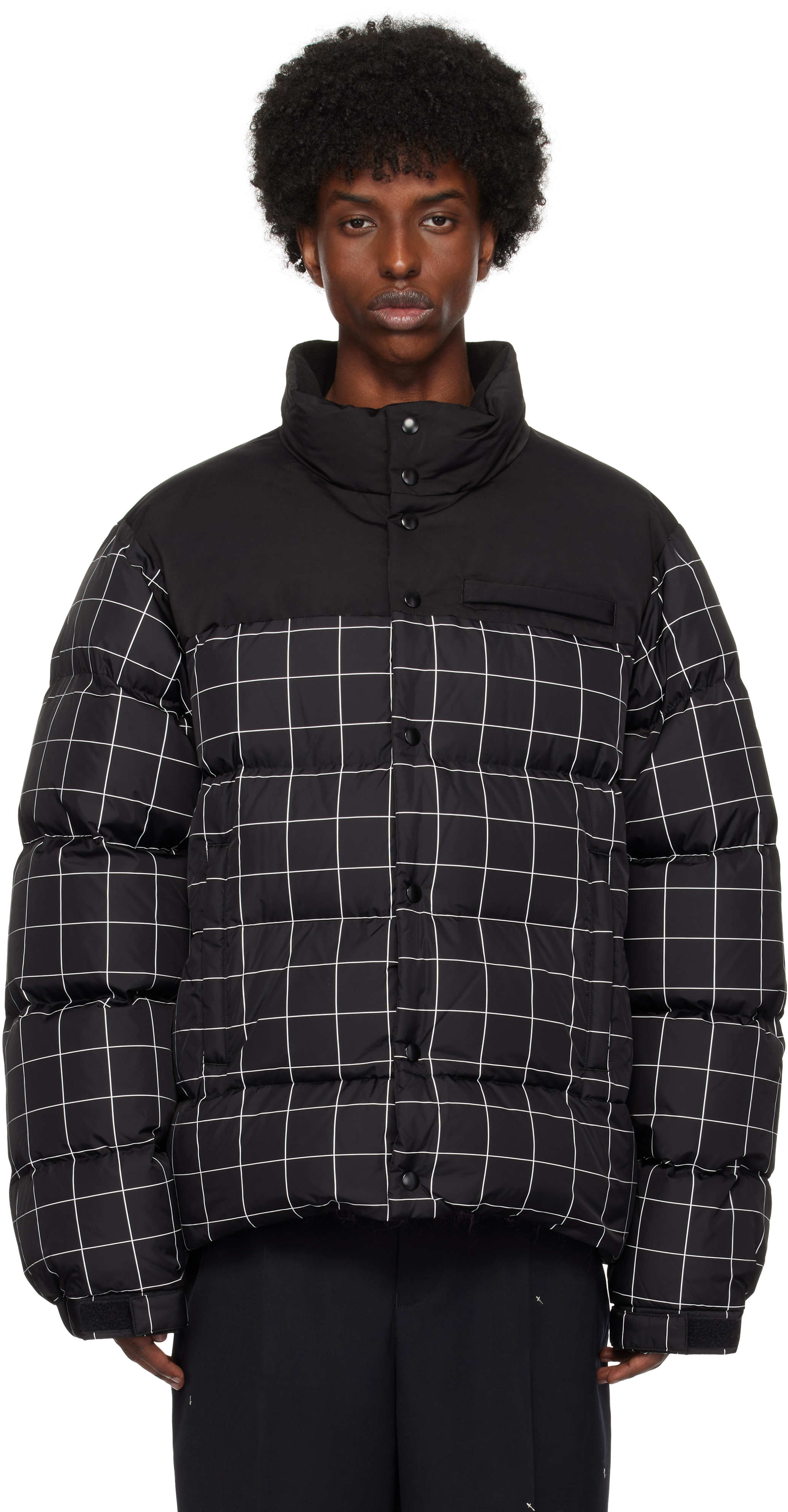 Undercover Black Up2d4207 Down Jacket In Black Ck