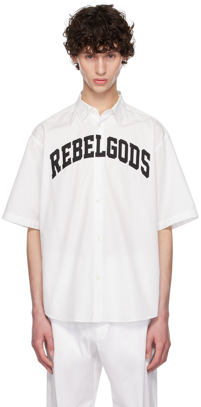 Shop Undercover White 'rebelgods' Shirt