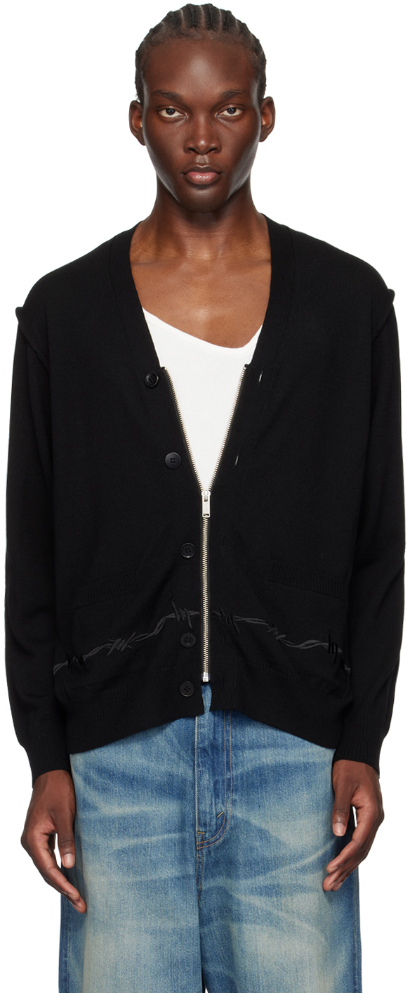 Black Zip Cardigan