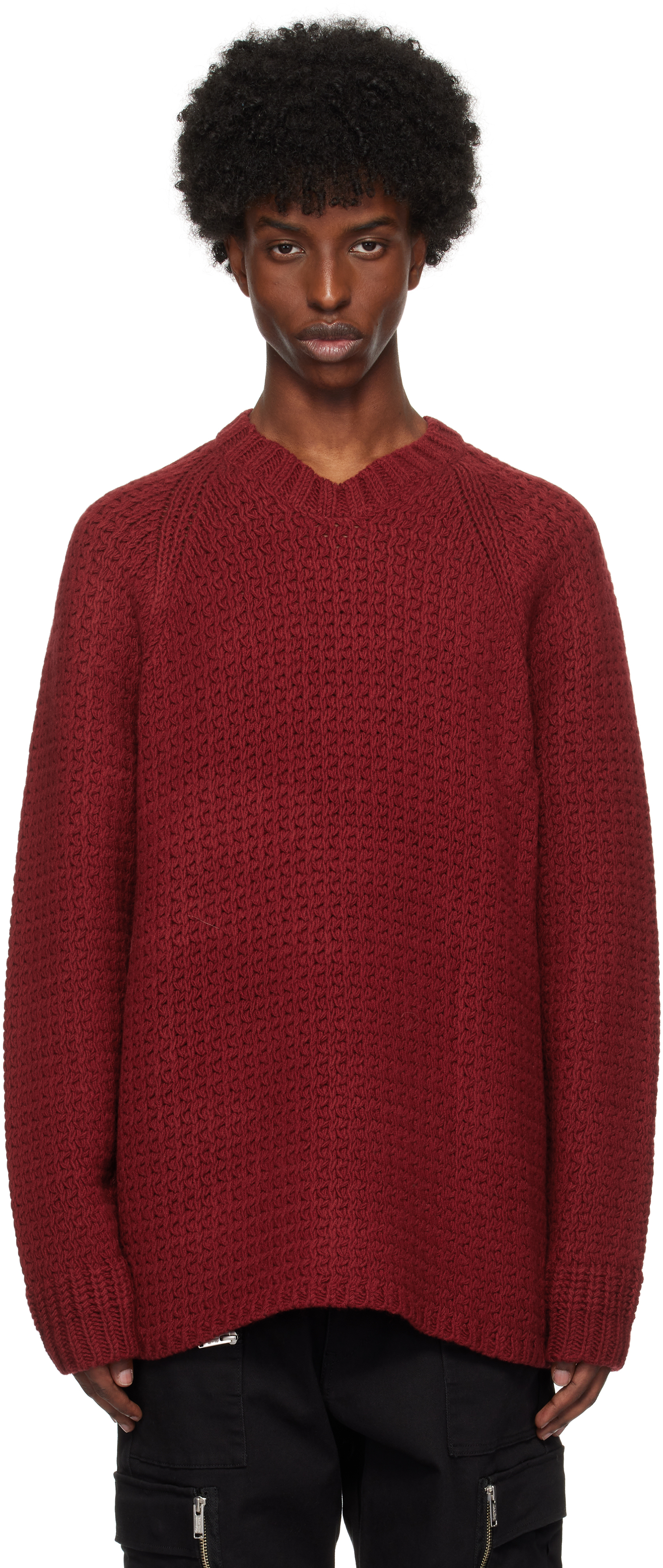 Undercover Red Uc2d4903 Sweater In Dark Red