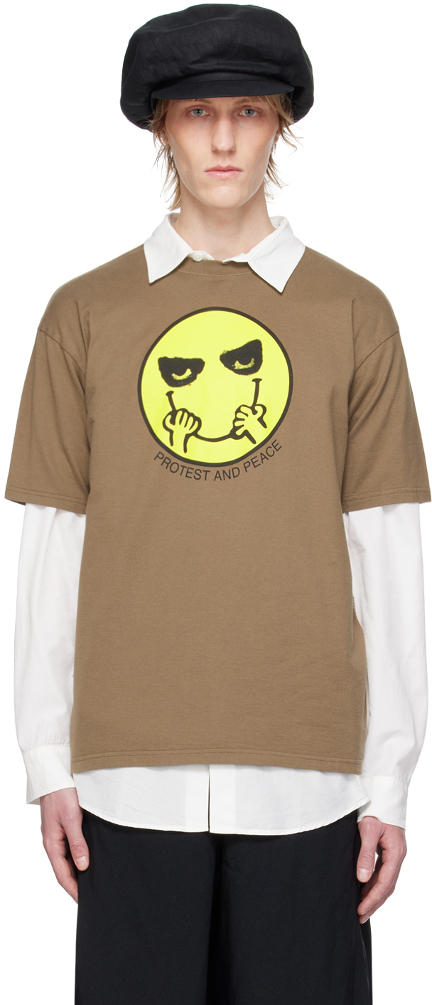 Brown Graphic T-Shirt