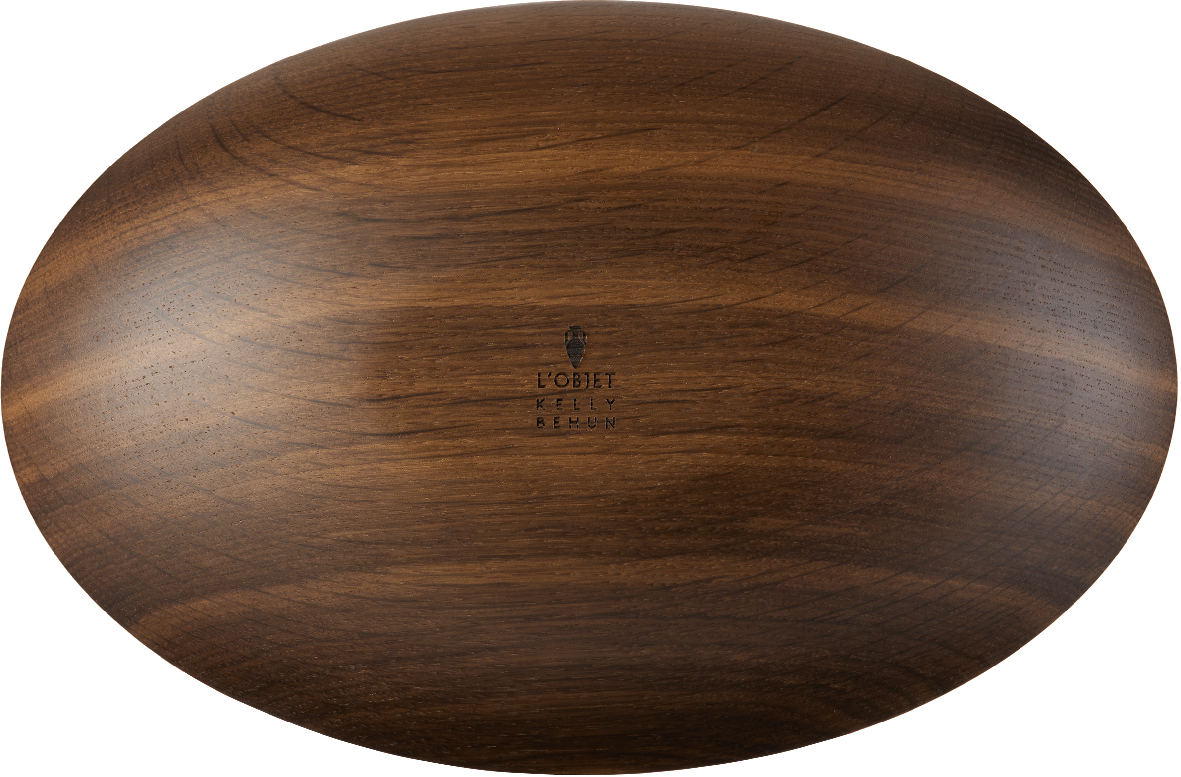 L'objet Oak Kelly Behun Edition Leaf Oval Bowl In Brown