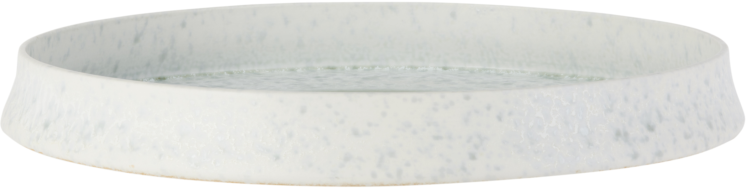 L'objet Blue Large Terra Round Platter In Seafoam