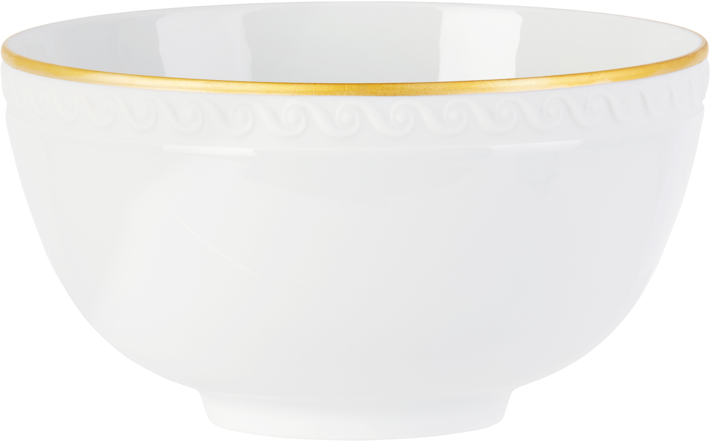 L'objet White Neptune Cereal Bowl In Gold