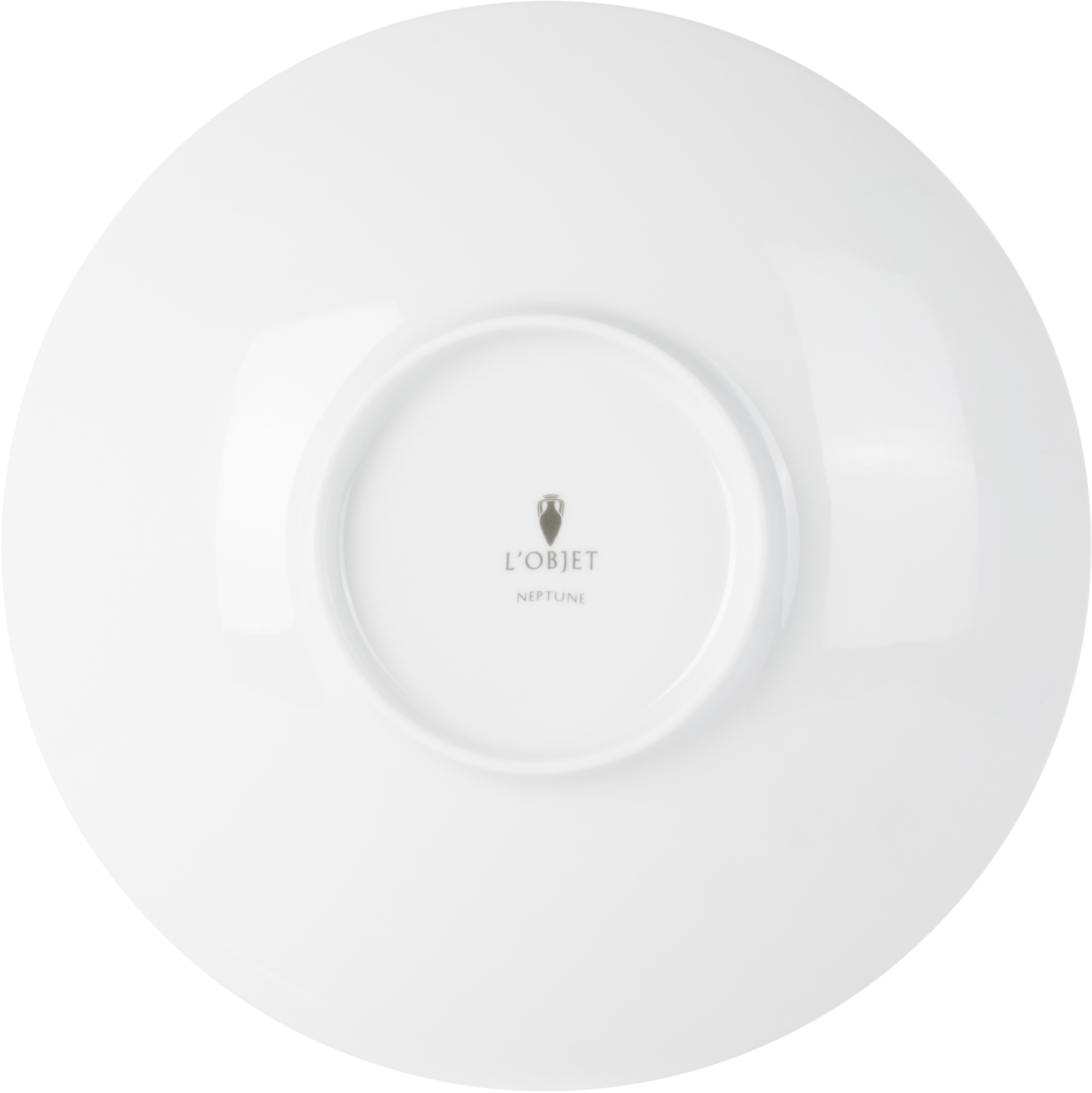 L'objet White Neptune Soup Plate In Gold