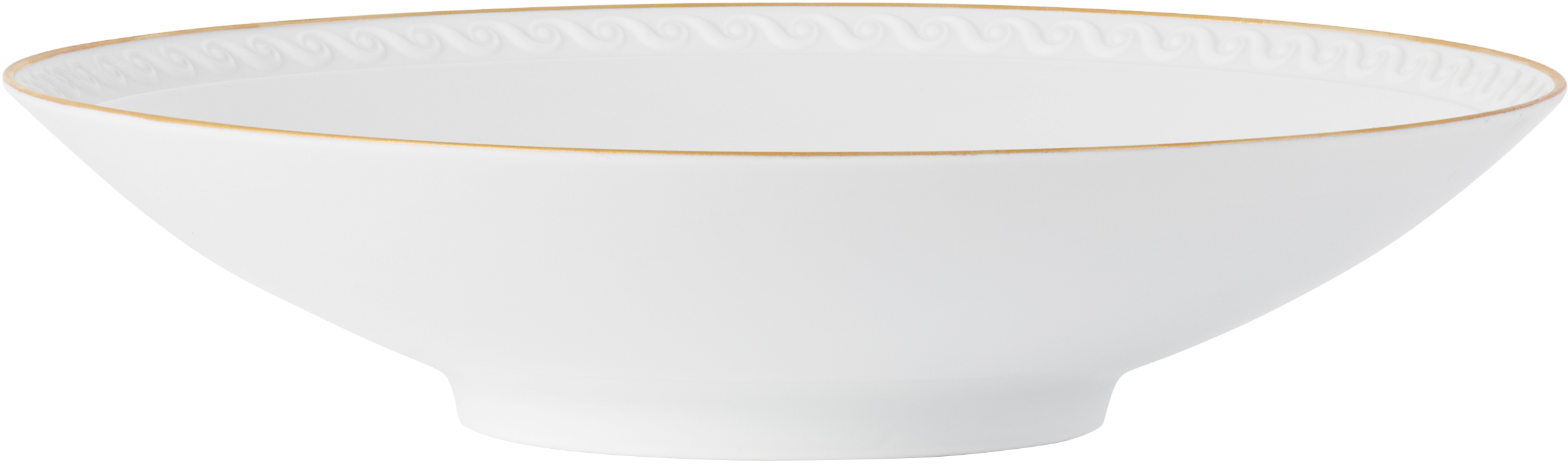 L'objet White Neptune Soup Plate In Gold