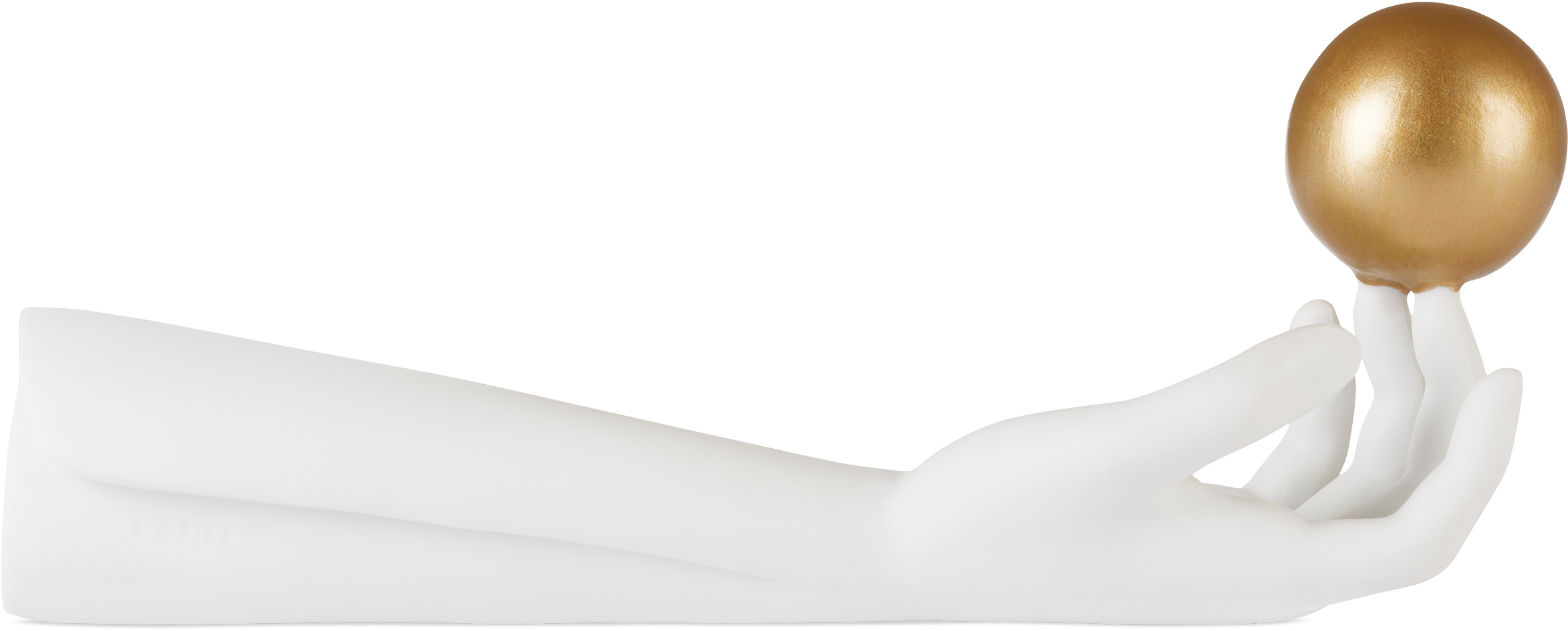 L'objet Atlas Incense Holder In White + Gold