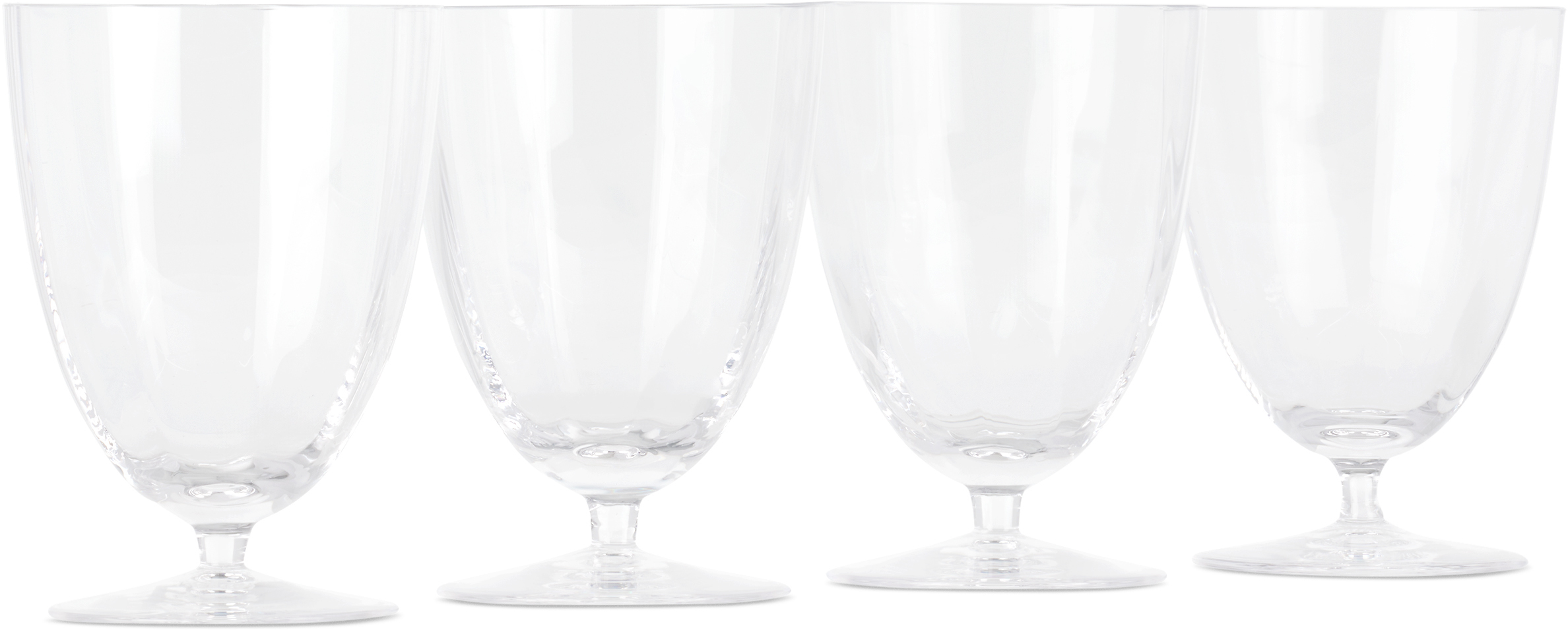 L'objet Iris Water Glasses Set, 4 Pcs In Transparent