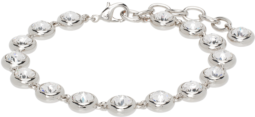 Silver Iris Anklet