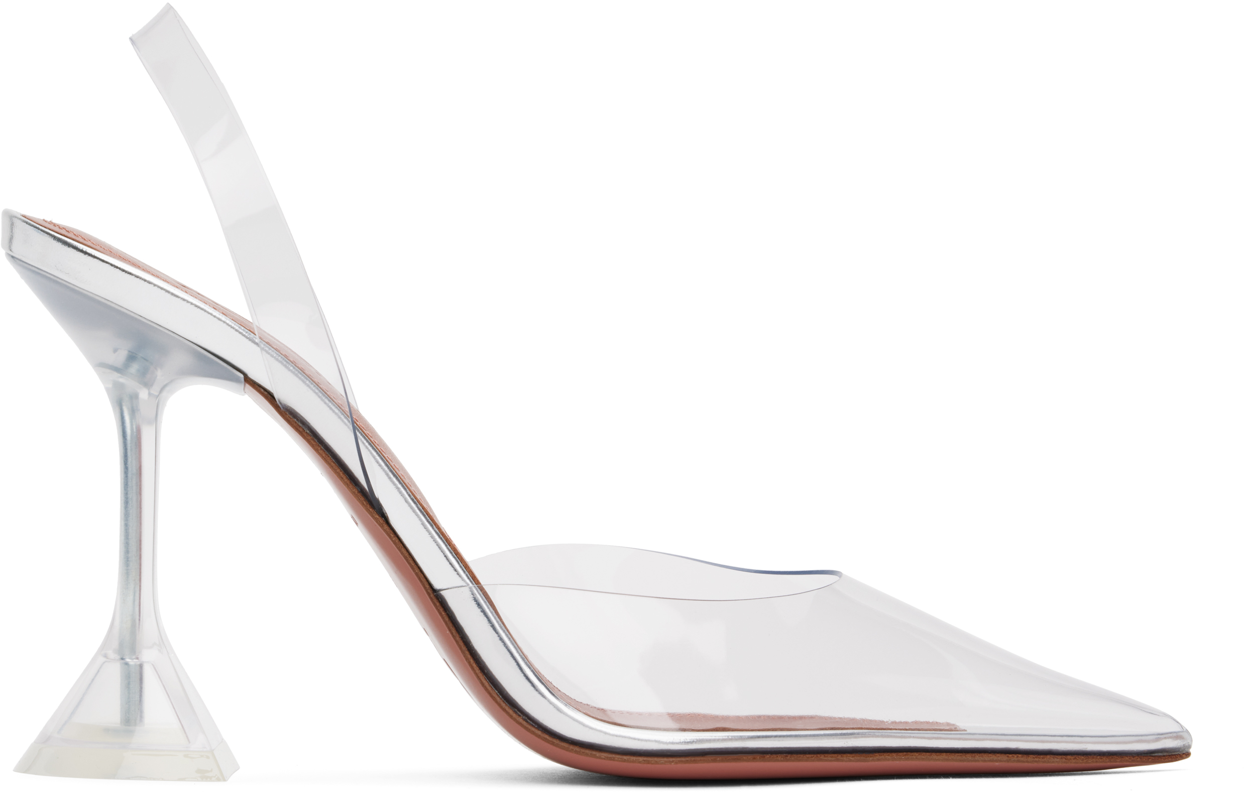 Glass transparent heels hotsell