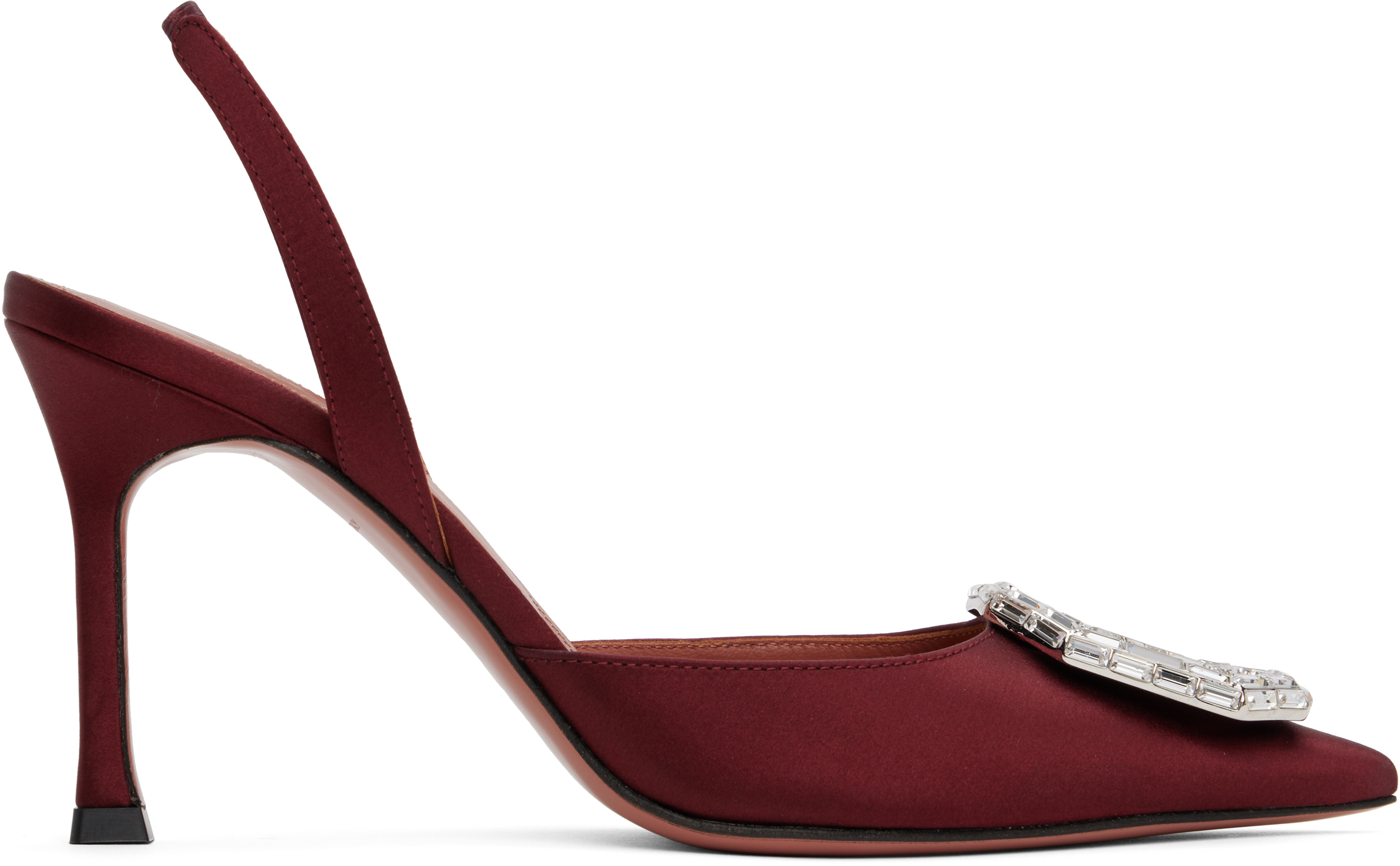 Burgundy Camelia Sling 90 Heels