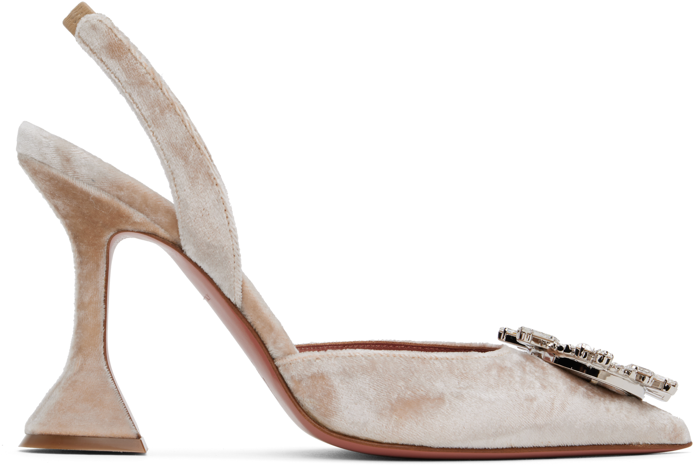 Beige Begum Sling Heels