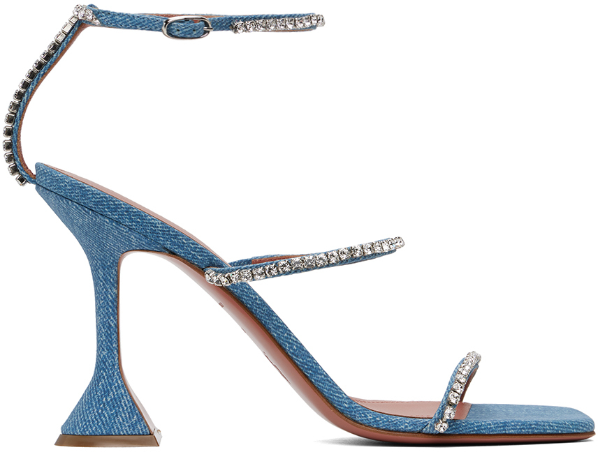 Blue Gilda Heeled Sandals