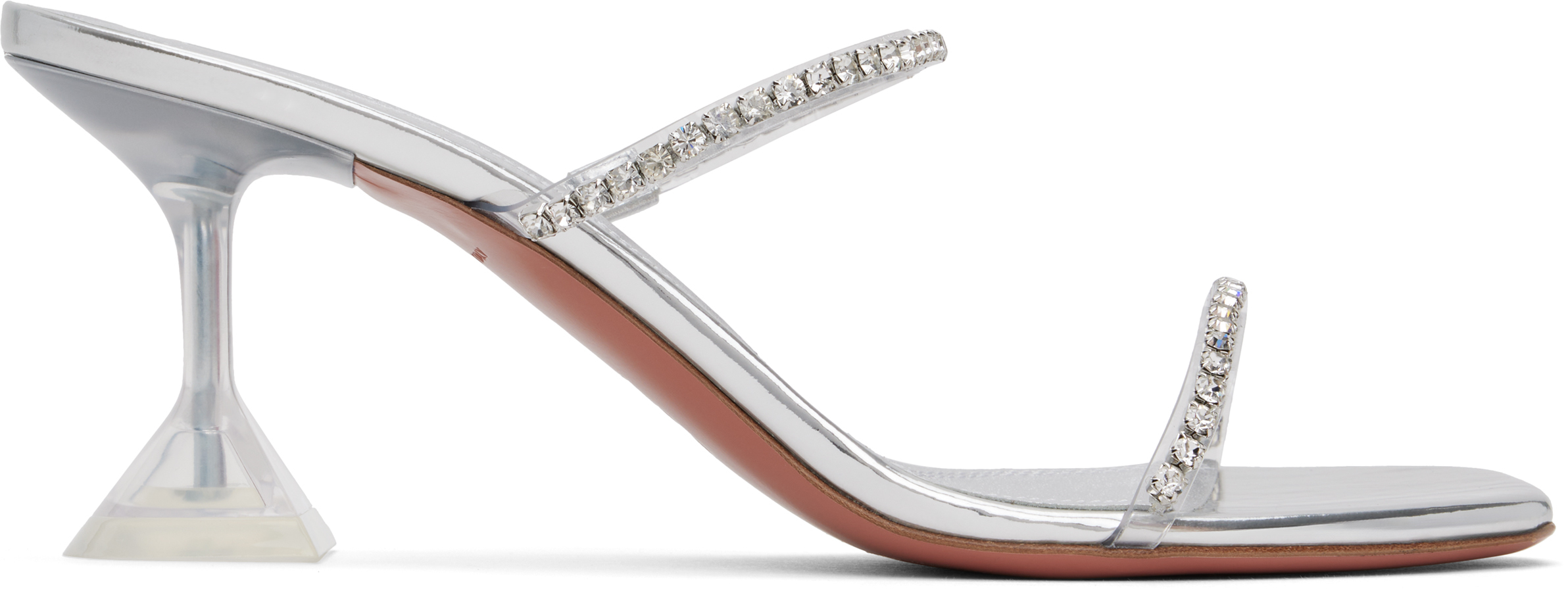 Transparent Gilda Glass Slipper 70 Heeled Sandals