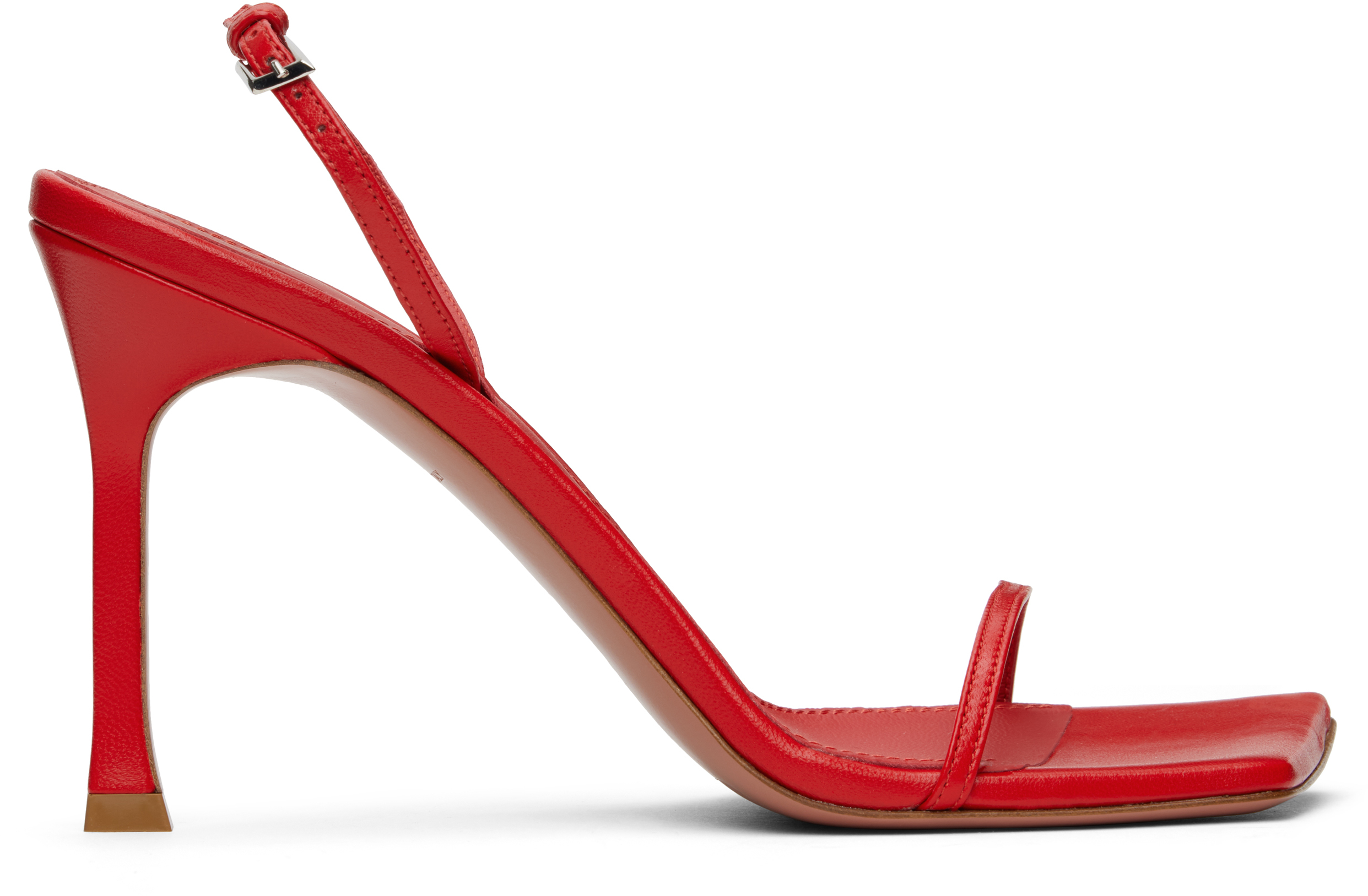 Red Maya Slingback Heeled Sandals