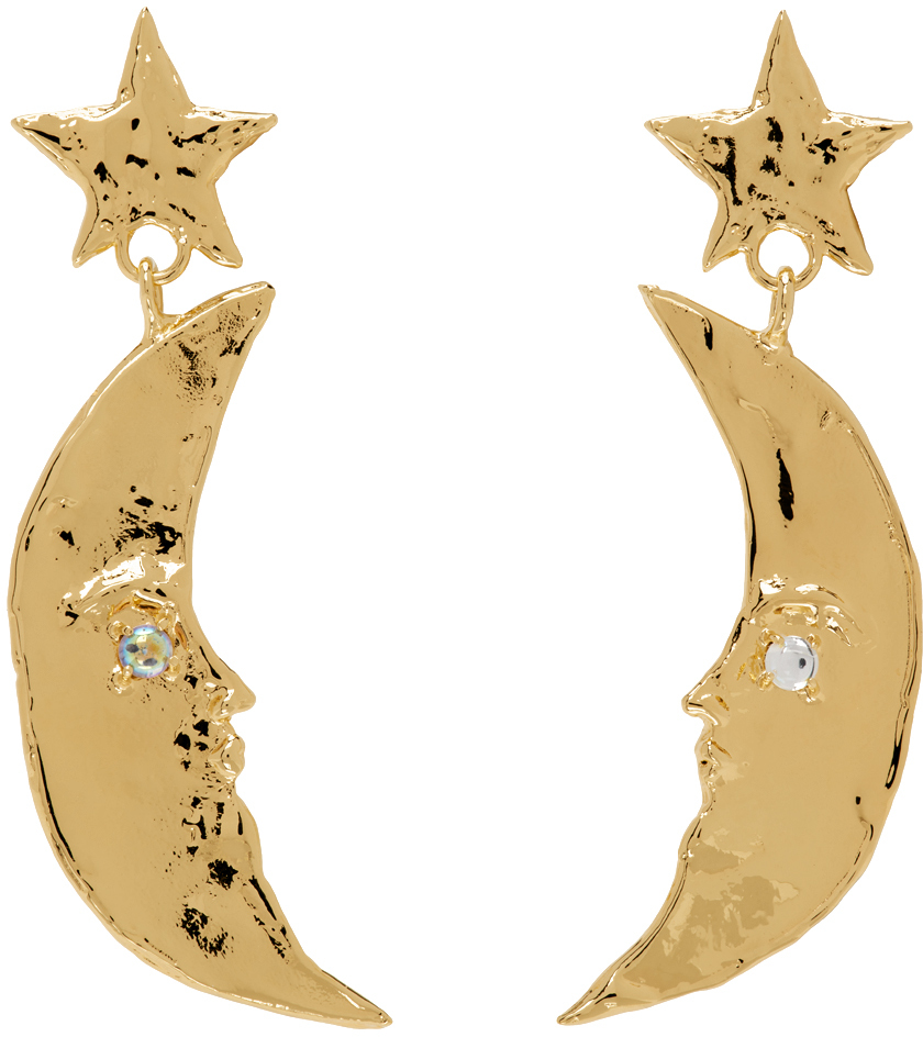 Gold Moon Earrings
