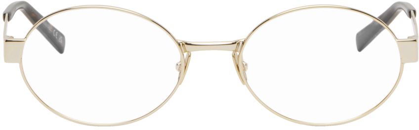 Saint Laurent Gold Sl 692 Glasses In 002 Gold