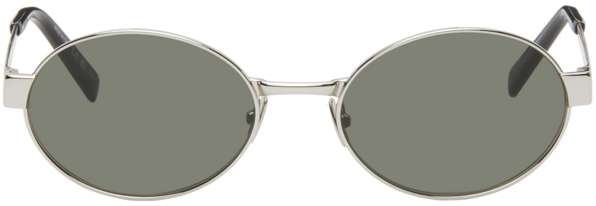 Shop Saint Laurent シルバー Sl 692 サングラス In 002 Silver