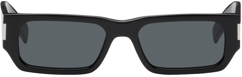 Shop Saint Laurent Black Sl 660 Sunglasses In 001 Black
