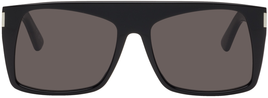 Shop Saint Laurent Black Sl 651 Vitti Sunglasses In 001 Black