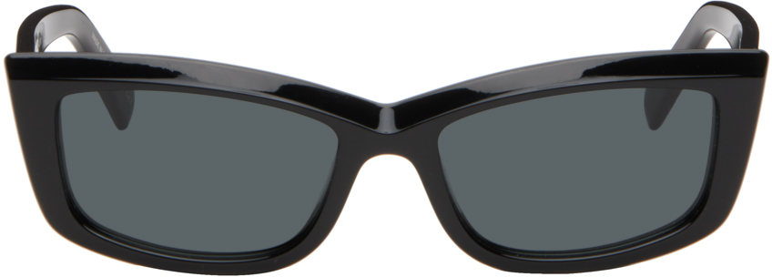 Saint Laurent Black Sl 658 New Wave Sunglasses In 001 Black