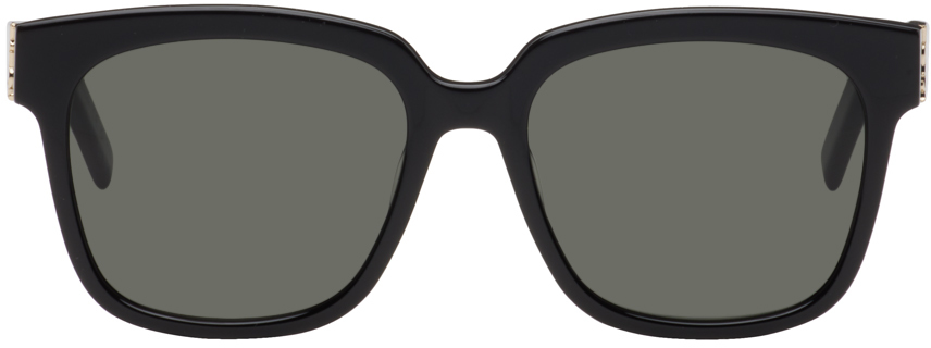 Saint Laurent Black Sl M40 Sunglasses In 003 Black