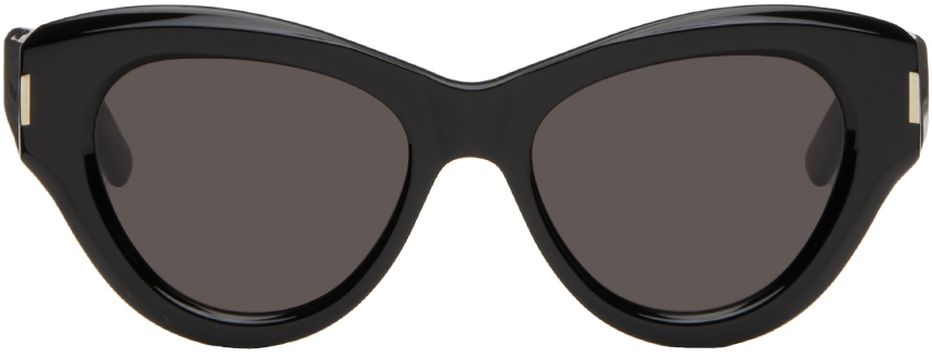 Shop Saint Laurent Black Sl 506 Sunglasses In 001 Black