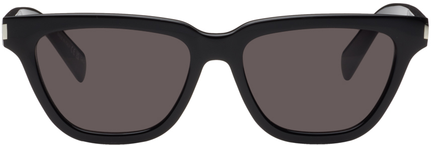 Shop Saint Laurent Black Sl 462 Sulpice Sunglasses In 001 Black