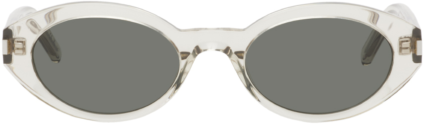 Saint Laurent Beige Sl 567 Sunglasses In Metallic