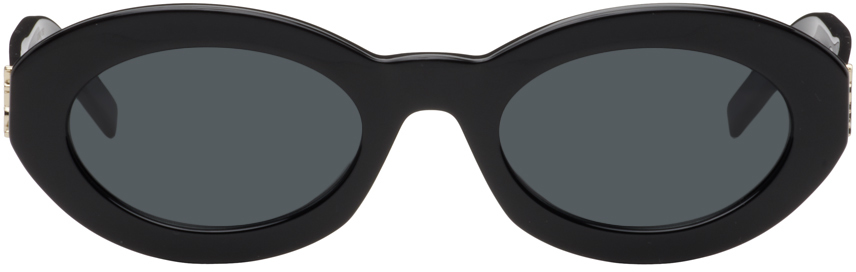 Saint Laurent Black Sl M136 Sunglasses In Black-black-black