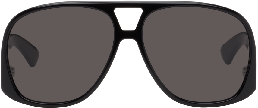 Saint Laurent Black Sl 652 Solace Sunglasses In Black-black-black