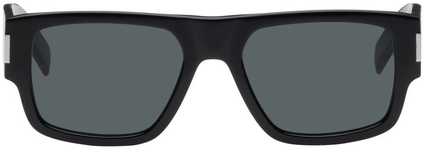 Shop Saint Laurent Black Sl 659 Sunglasses In Black-crystal-black