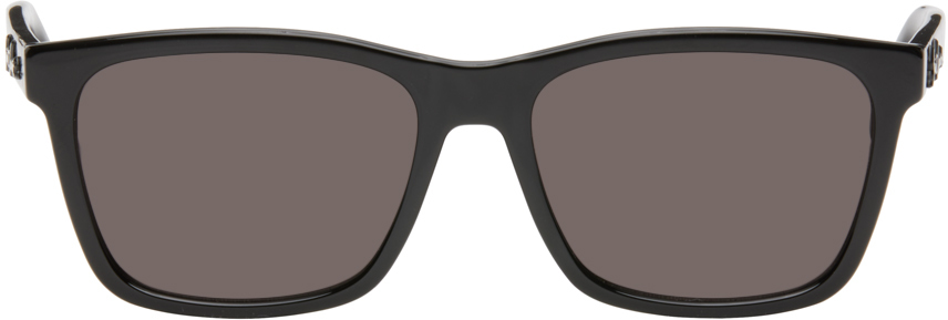 Shop Saint Laurent Black Sl 318 Sunglasses In Black-black-black