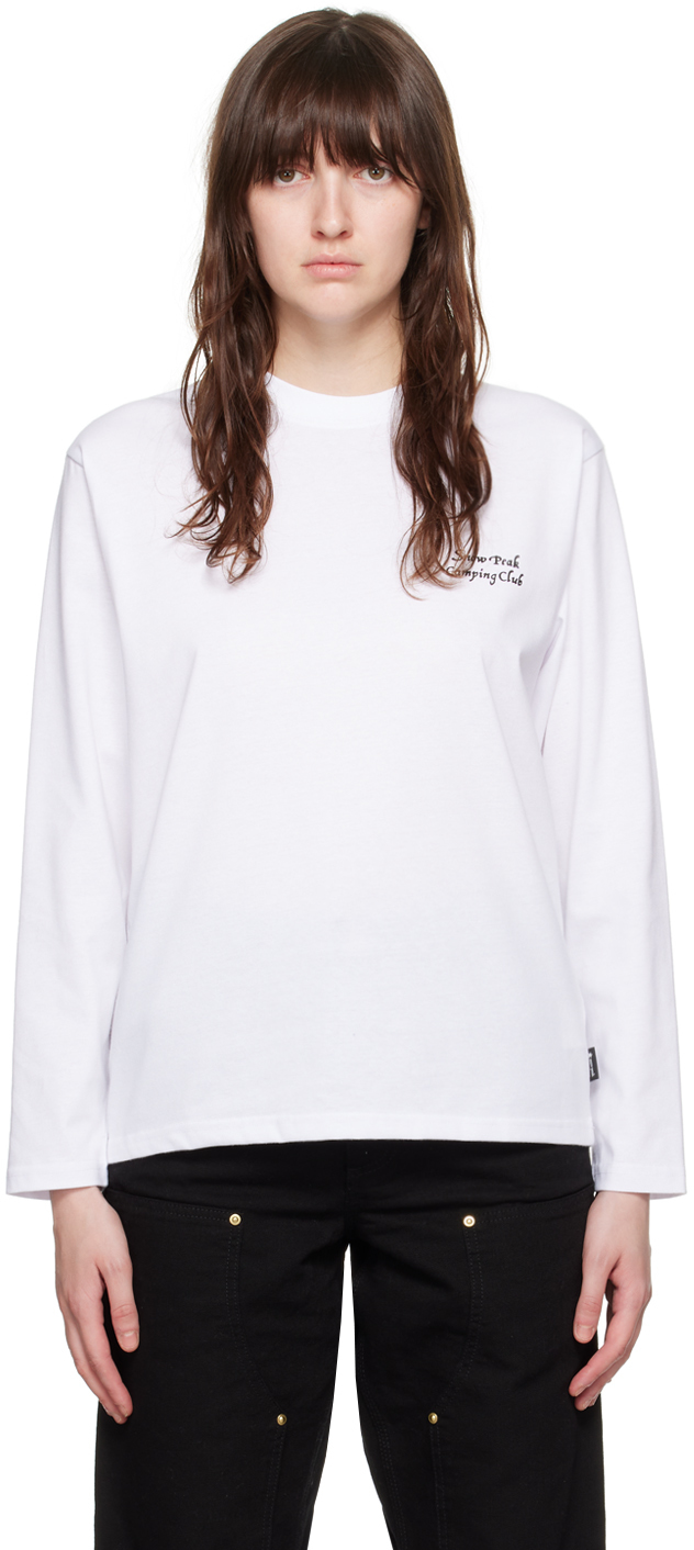 White 
Snow Peak Camping Club
 Long Sleeve T-Shirt