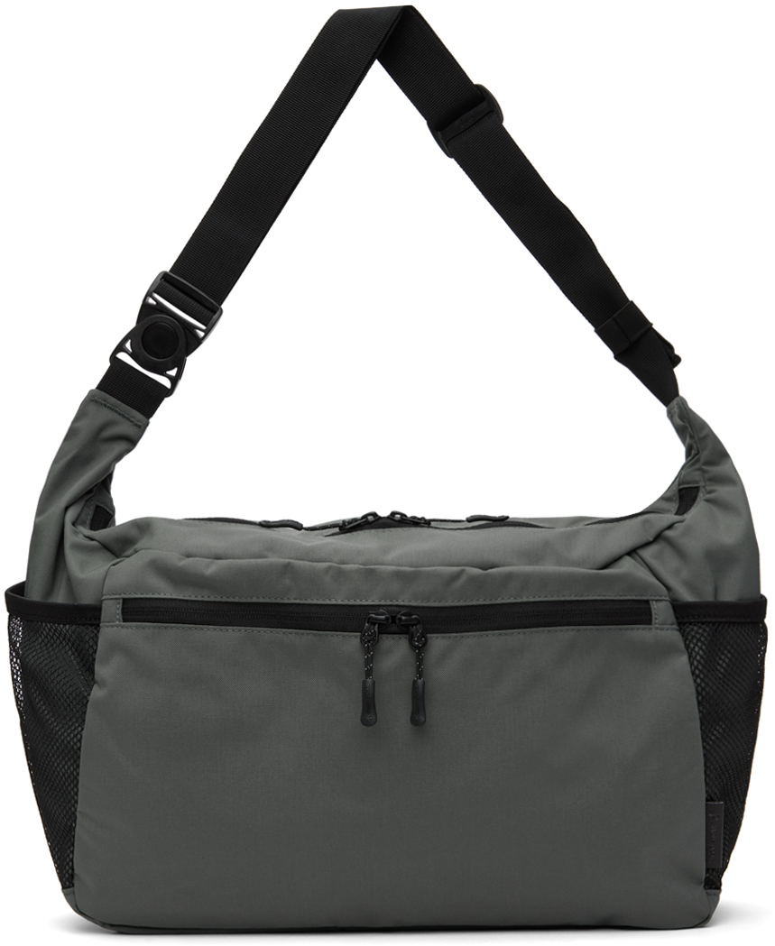 Snow Peak Grey Everyday Use Middle Bag In Black
