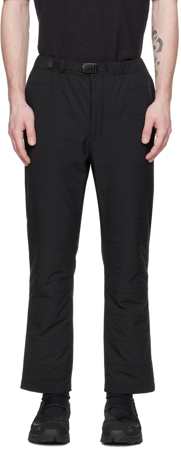 Shop Snow Peak Black Insulated Sweatpants