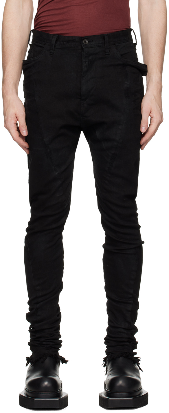 Shop Julius Black Degraded Punk Slim Jeans