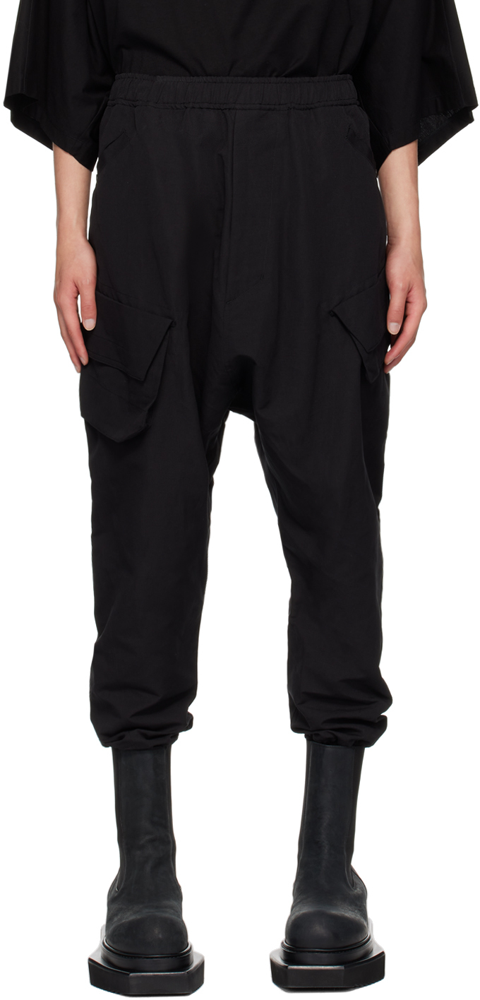 Shop Julius Black Bellows Pocket Track Pants