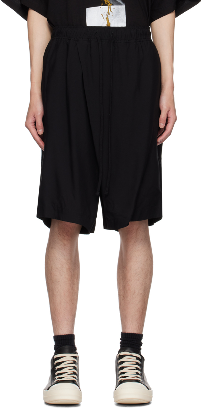 Shop Julius Black Drawstring Shorts