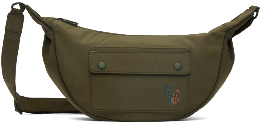 【関税込み】PS by Paul Smith カーキ Crescent バッグ PS by Paul Smithのカーキ Crescent バッグがセール中