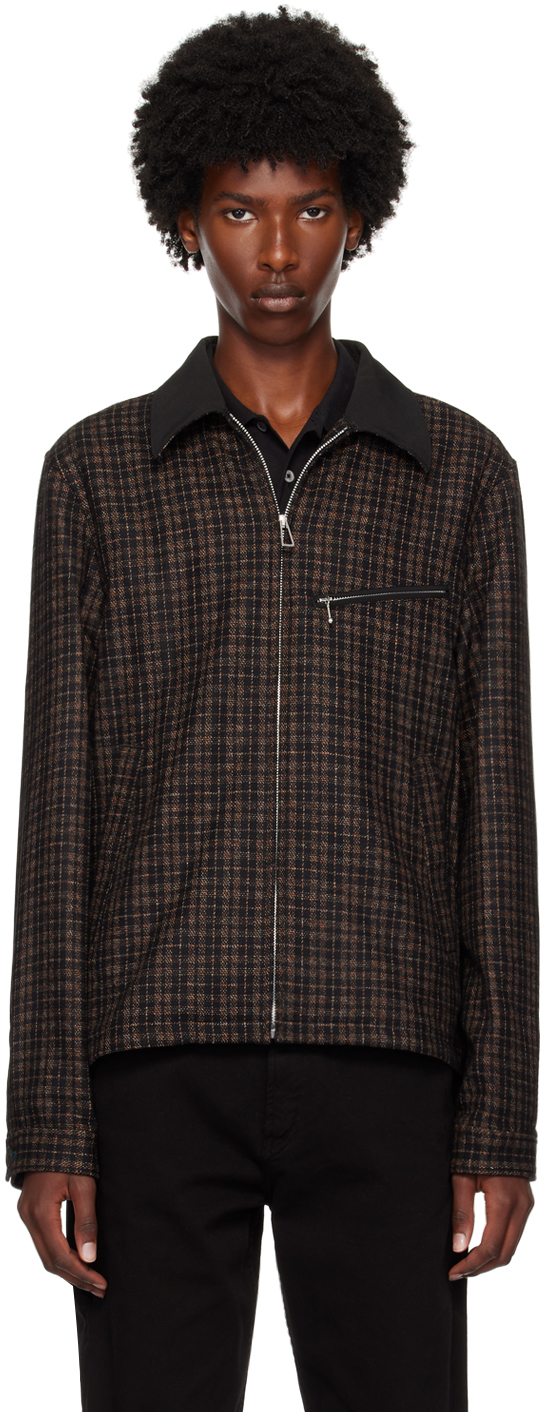 Brown & Black Check Jacket